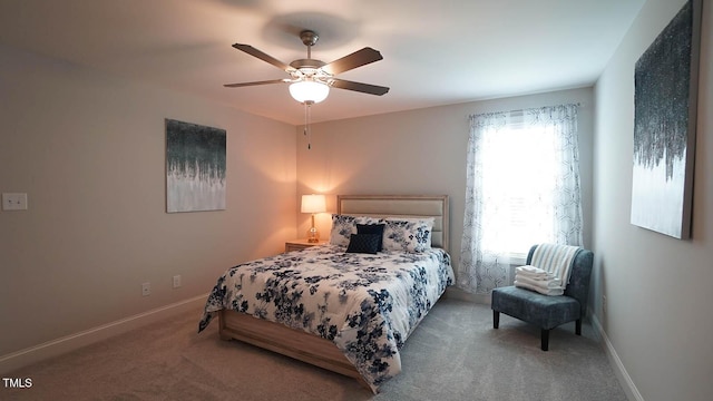 966 Airedale Trl, Garner, NC 27529 - carpeted bedroom featuring baseboards and ceiling fan