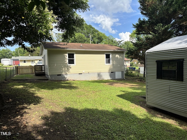 510 N St, Graham, NC 27253 - rear view of property featuring crawl space and roof with shingles