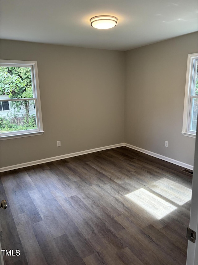 510 N St, Graham, NC 27253 - unfurnished room with healthy amount of natural light and dark wood-type flooring