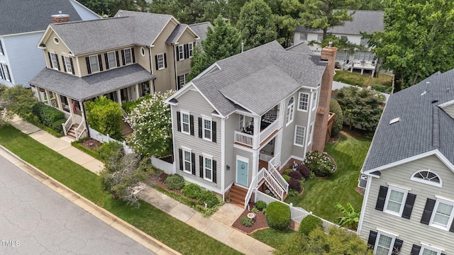 124 Kingsport Rd, Holly Springs, NC 27540 - aerial view of property and surrounding area