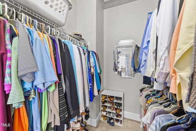 124 Kingsport Rd, Holly Springs, NC 27540 - walk in closet with carpet flooring