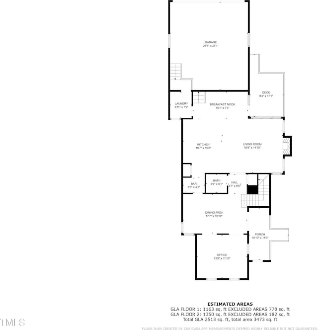 124 Kingsport Rd, Holly Springs, NC 27540 - view of floor plan / room layout