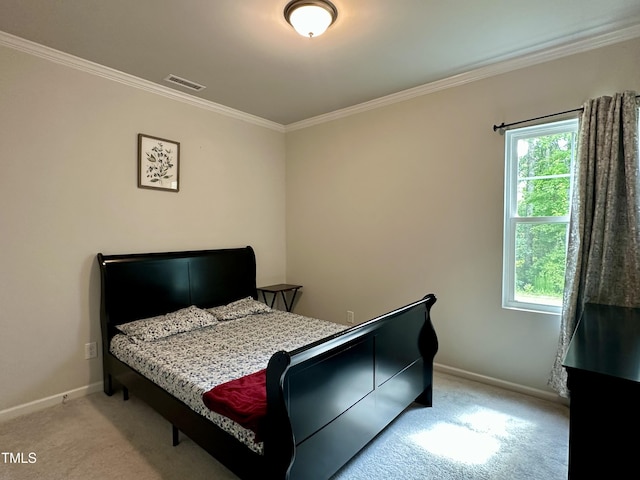 2417 Tobacco Root Dr, Raleigh, NC 27616 - bedroom featuring crown molding and carpet
