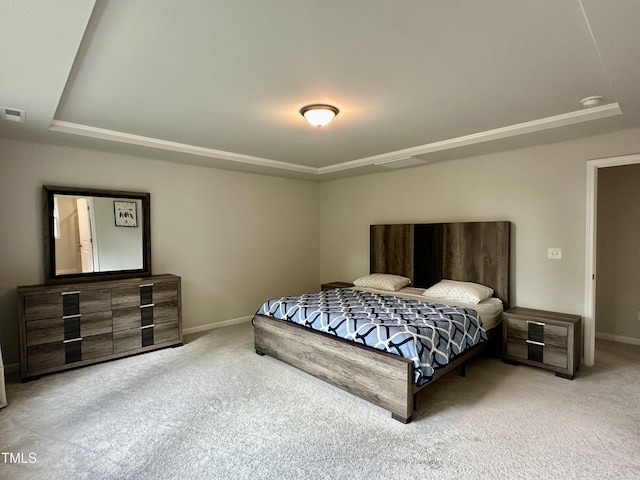 2417 Tobacco Root Dr, Raleigh, NC 27616 - carpeted bedroom featuring a raised ceiling and baseboards