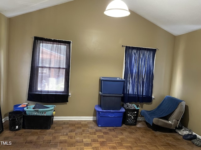 3129 Skycrest Dr, Raleigh, NC 27604 - unfurnished room featuring lofted ceiling and baseboards