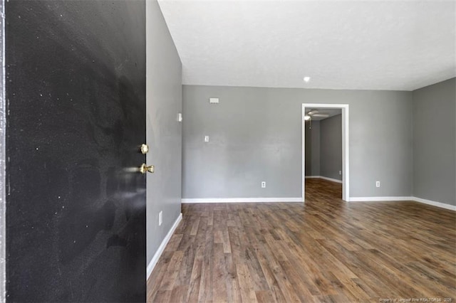 6547 Amanda Cir, Fayetteville, NC 28304 - spare room featuring baseboards and wood finished floors