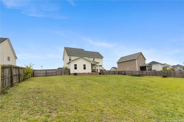 229 Red Oak Ct, Raeford, NC 28376 - back of house featuring a fenced backyard