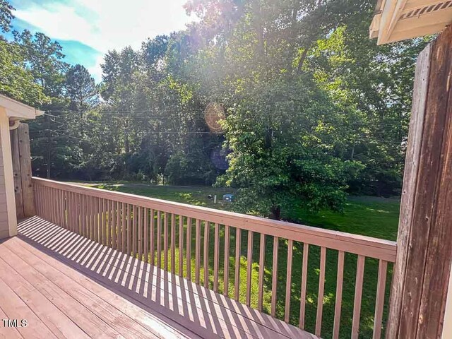 5500 Fortunes Ridge Dr Unit 94C, Durham, NC 27713 - wooden deck featuring a yard