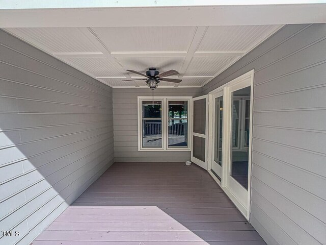 5500 Fortunes Ridge Dr Unit 94C, Durham, NC 27713 - wooden deck featuring ceiling fan