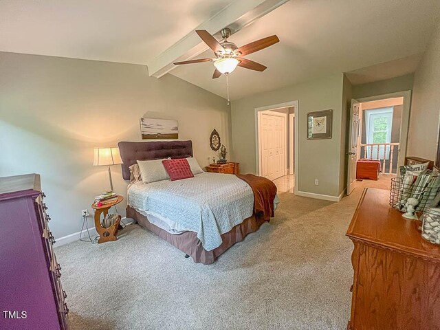 5500 Fortunes Ridge Dr Unit 94C, Durham, NC 27713 - carpeted bedroom with baseboards and a ceiling fan