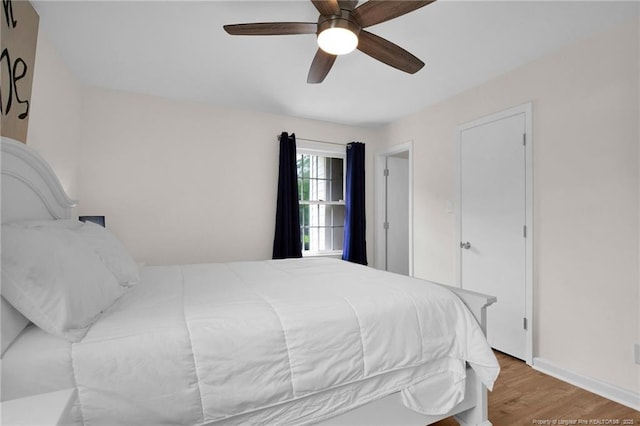 262 Shads Ford Blvd, Fayetteville, NC 28314 - bedroom featuring wood finished floors and ceiling fan