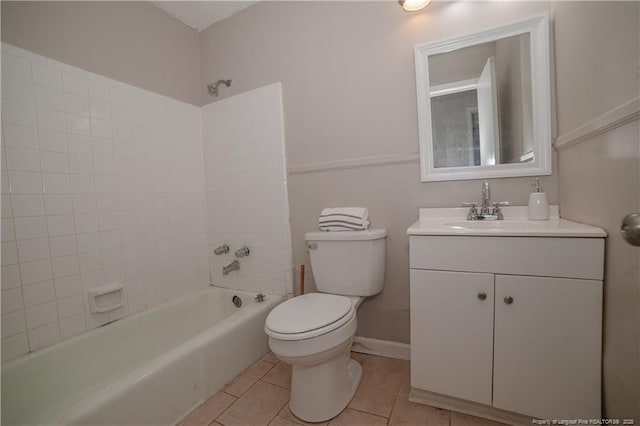 6310 Glenlea Cir, Fayetteville, NC 28314 - full bathroom with vanity, tub / shower combination, and tile patterned flooring
