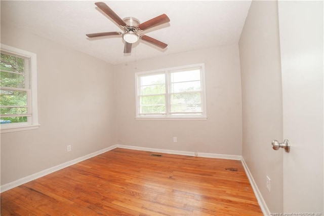 6310 Glenlea Cir, Fayetteville, NC 28314 - empty room with light wood-type flooring and a ceiling fan