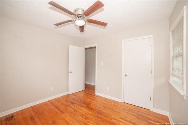 6310 Glenlea Cir, Fayetteville, NC 28314 - unfurnished bedroom featuring light wood finished floors and ceiling fan