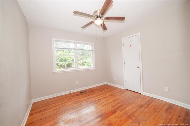 6310 Glenlea Cir, Fayetteville, NC 28314 - empty room with light wood-type flooring and a ceiling fan