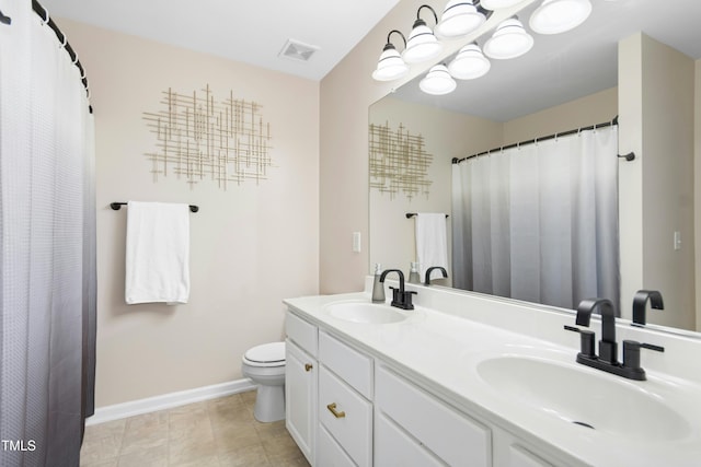 5545 Crabtree Park Ct, Raleigh, NC 27612 - bathroom featuring double vanity and a shower with curtain