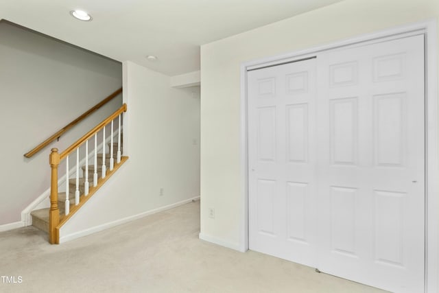 5545 Crabtree Park Ct, Raleigh, NC 27612 - unfurnished bedroom with carpet, a closet, and recessed lighting