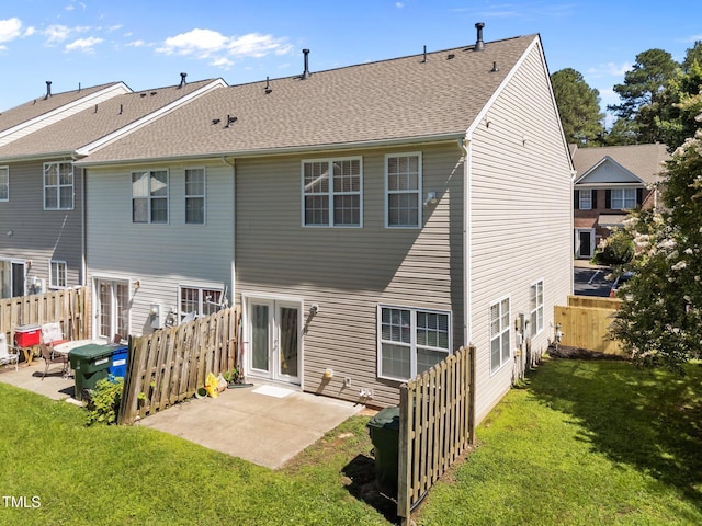 3408 Sosa Rd, Raleigh, NC 27610 - rear view of property with a patio area and roof with shingles