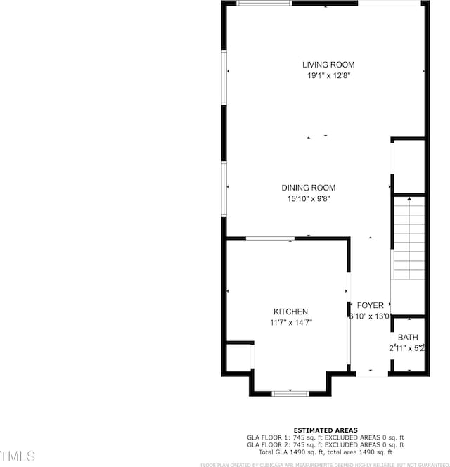3408 Sosa Rd, Raleigh, NC 27610 - view of property floor plan