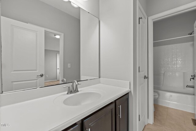 1172 Pemberly Ave, Morrisville, NC 27560 - full bathroom with vanity, shower / bathtub combination, and tile patterned floors