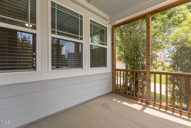 1172 Pemberly Ave, Morrisville, NC 27560 - view of unfurnished sunroom