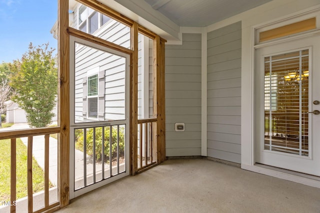 1172 Pemberly Ave, Morrisville, NC 27560 - view of unfurnished sunroom