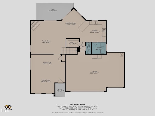 2228 Cedar Grove Dr, Durham, NC 27703 - view of room layout