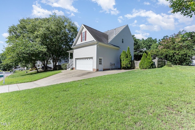 202 Chapel Valley Ln, Apex, NC 27502 - view of side of property with driveway and a garage