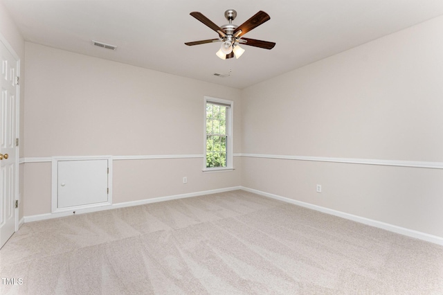 202 Chapel Valley Ln, Apex, NC 27502 - spare room with a ceiling fan and light colored carpet