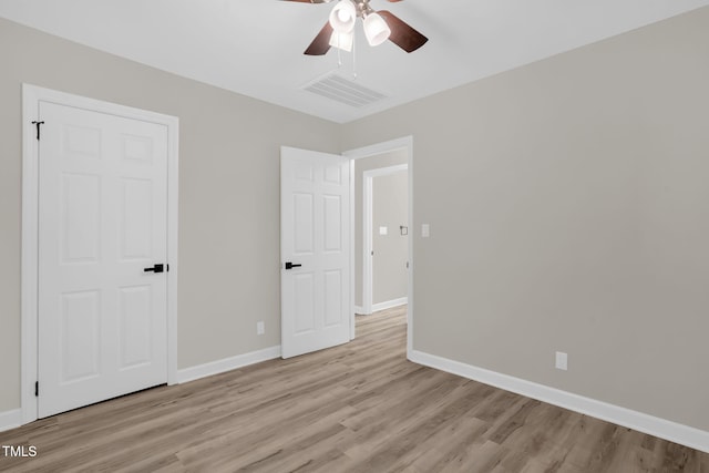 1605 Nixon St, Durham, NC 27707 - unfurnished bedroom with light wood-style flooring and ceiling fan
