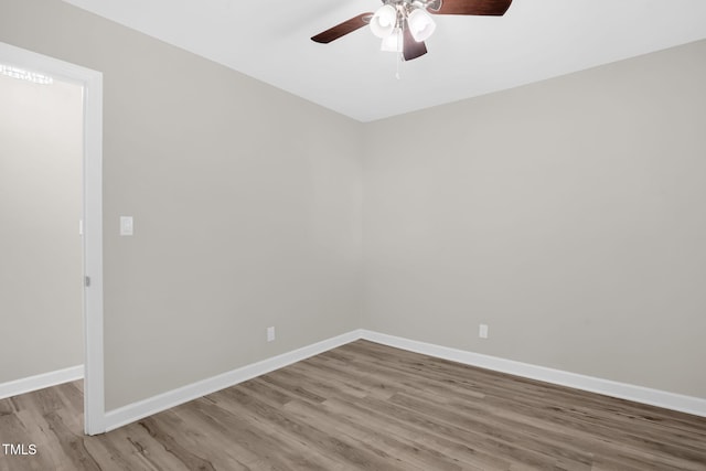 1605 Nixon St, Durham, NC 27707 - unfurnished room featuring a ceiling fan and wood finished floors