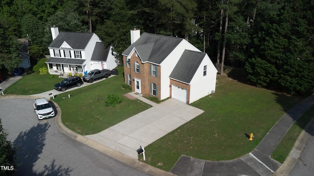 5200 Fieldwood Ct, Raleigh, NC 27616 - view of subject property with a heavily wooded area