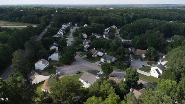5200 Fieldwood Ct, Raleigh, NC 27616 - aerial view of property and surrounding area with a forest and nearby suburban area