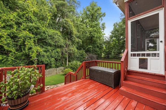 8116 Mosby Way, Willow Springs, NC 27592 - view of wooden terrace