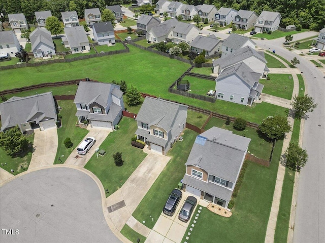504 Gumview Cir, Fuquay Varina, NC 27526 - aerial view of property and surrounding area featuring nearby suburban area