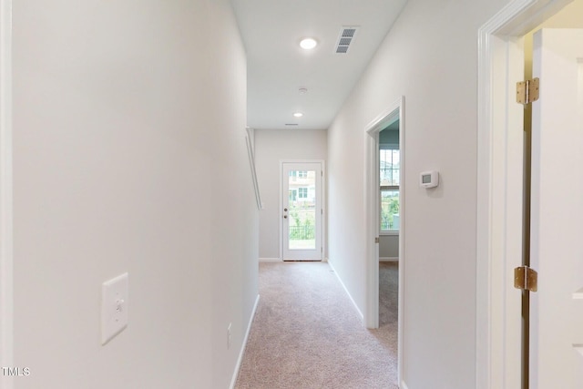 2735 Hunter Woods Dr # 571, Apex, NC 27502 - corridor with light carpet and recessed lighting