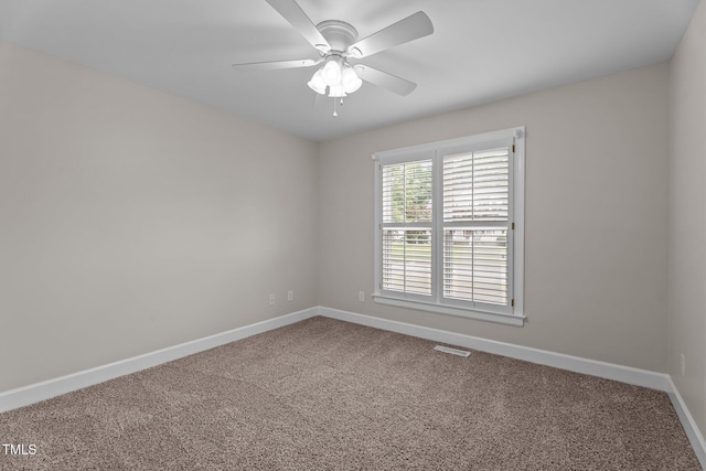 4408 Highmeadow Ln N, Wilson, NC 27896 - carpeted empty room featuring baseboards and ceiling fan