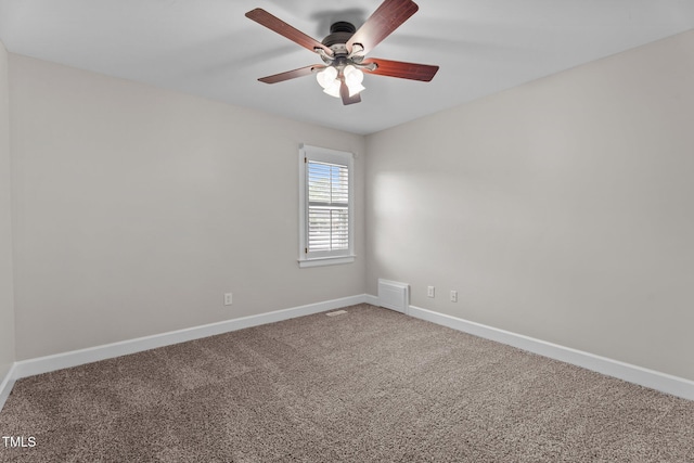 4408 Highmeadow Ln N, Wilson, NC 27896 - carpeted empty room with baseboards and ceiling fan