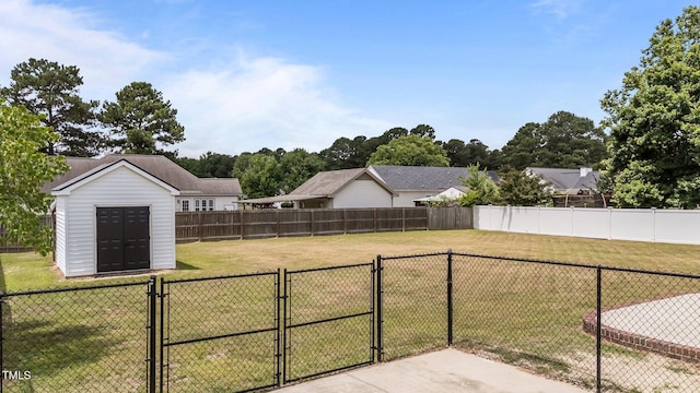 4408 Highmeadow Ln N, Wilson, NC 27896 - view of yard featuring a gate and a shed