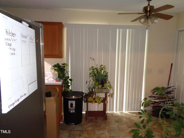 221 Hickory Glen Ln, Durham, NC 27703 - interior space featuring a ceiling fan