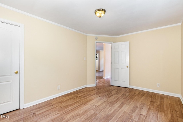 919 Chester St, Durham, NC 27701 - empty room featuring light wood finished floors and ornamental molding