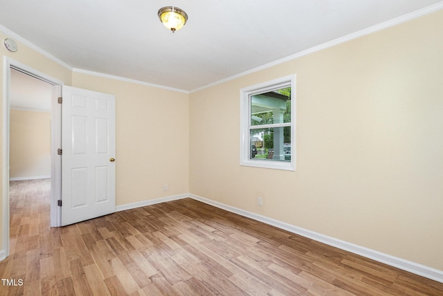 919 Chester St, Durham, NC 27701 - empty room featuring light wood-type flooring and crown molding