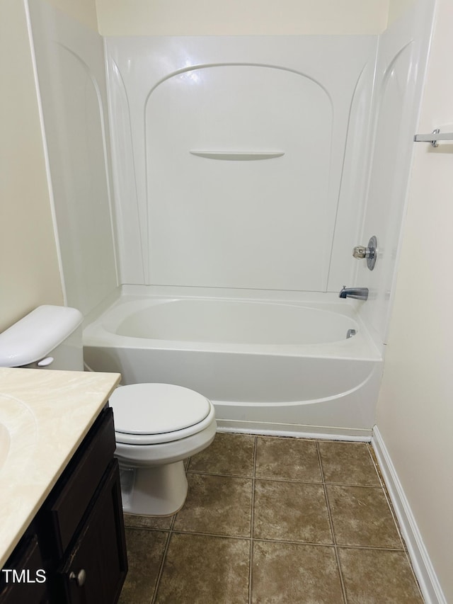 1150 Brookhill Way, Cary, NC 27519 - full bath with vanity, tile patterned flooring, and washtub / shower combination
