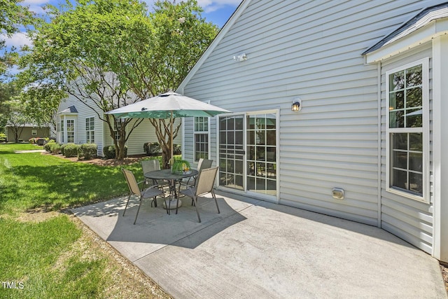 400 Indian Elm Ln, Cary, NC 27519 - view of patio featuring outdoor dining area