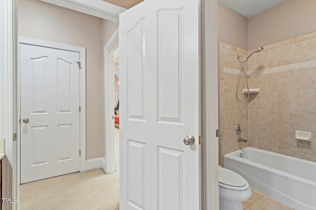 10012 San Remo Pl, Wake Forest, NC 27587 - bathroom featuring toilet and shower / bath combination