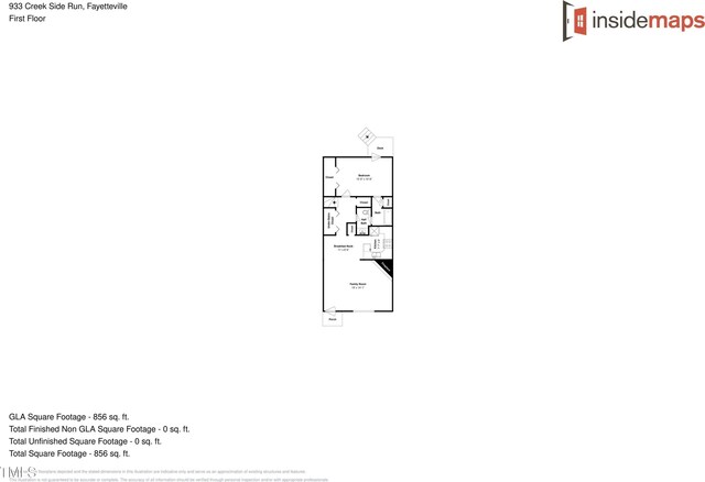 933 Creek Side, Fayetteville, NC 28303 - view of property floor plan