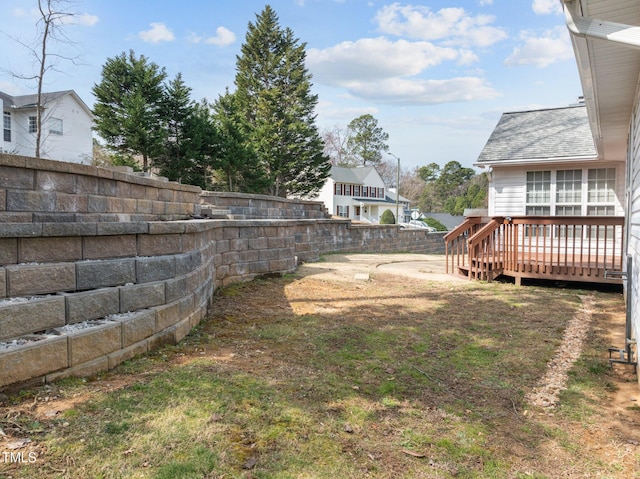 100 W Acres Cres, Cary, NC 27519 - view of yard with a deck