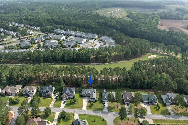 259 Rolling Pines Dr, Spring Lake, NC 28390 - aerial view of property's location with a heavily wooded area and nearby suburban area