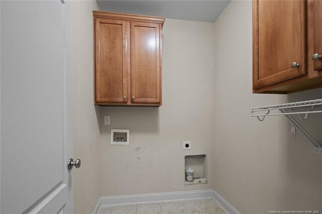 259 Rolling Pines Dr, Spring Lake, NC 28390 - washroom featuring hookup for an electric dryer, washer hookup, and cabinet space