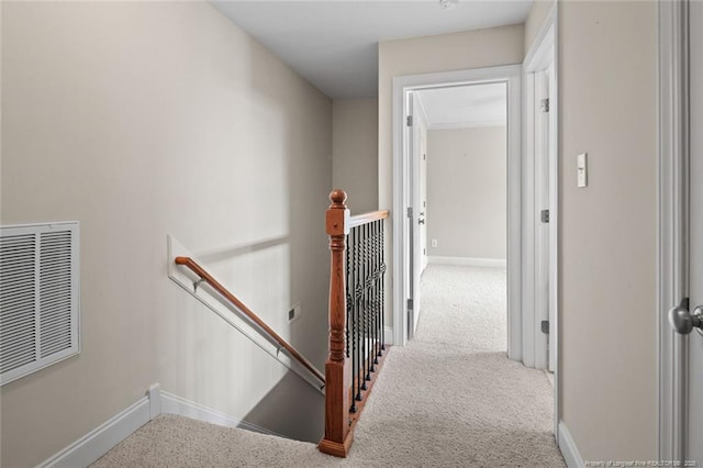 259 Rolling Pines Dr, Spring Lake, NC 28390 - staircase featuring carpet and baseboards